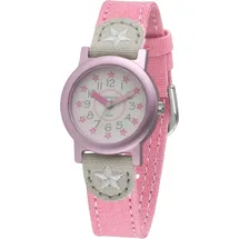 JACQUES FAREL ORG02STA 0 mm Stoffgehäuse Rosa Textilarmband Rosa onesize