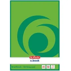 HERLITZ 717504 Briefblock A5 50 Blatt blanko