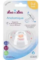 Luc et Léa sucette anatomique Maman 0-6 mois avec anneau (Couleur non sélectionnable) Sucette(S) 1 pc(s)