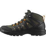 Salomon X Braze Mid Gore-Tex Herren Wander Wasserdichte Schuhe, Hiking-Basics, Sportliches Design, Vielseitiger Einsatz, Olive Night, 43 1/3