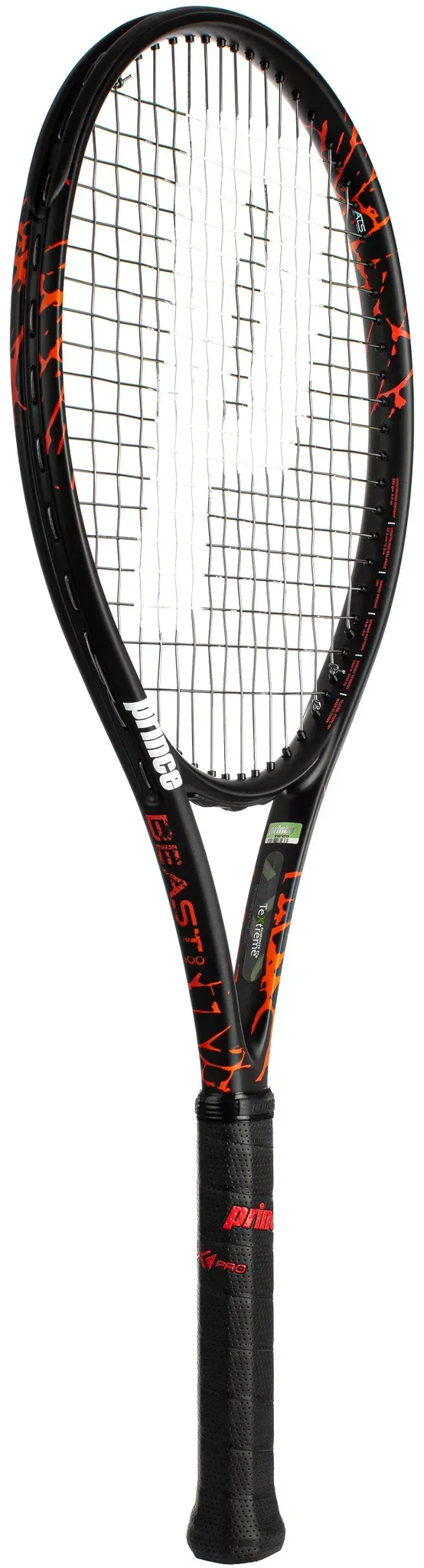 Prince Tennisschläger Beast 100in/265g 2023 schwarz/rot - unbesaitet -