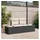 vidaXL Gartensofa Loungesofa schwarz