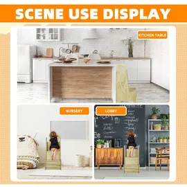 CCLIFE Kiddy dreams Tritthocker Kinder Küchenhelfer Holz bis 100kg Holzfarbe