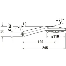 Duravit Handbrause 3 Strahlarten, UV0652016070,