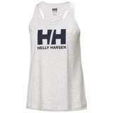 HELLY HANSEN Logo Singlet T-Shirt 823 Nimbus Cloud Melange M