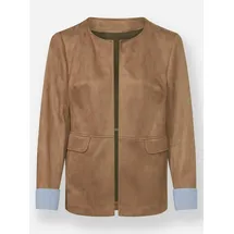 Witt Weiden Lederimitat-Blazer in camel | Gr.: 36