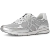 Gabor Sneaker Low Silber/Weiß Damen 40,5