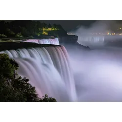 Fototapete PAPERMOON "Wasserfall", bunt, B:5,00m L:2,80m, Vlies, Tapeten