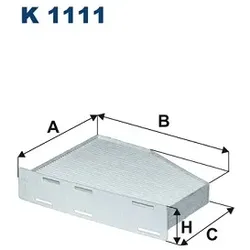 FILTRON Filter, Innenraumluft  für VAG JZW819653B 1K1819653A 1K1819653 K 1111