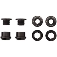 Wolf Tooth Kettenblattschrauben 6 mm Schwarz