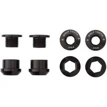 Wolf Tooth Kettenblattschrauben 6 mm Schwarz