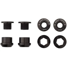 Wolf Tooth Kettenblattschrauben 6 mm Schwarz