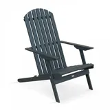 Oviala Relaxsessel,, Grau, Holz, 1, 1-Sitzer, Rechteckig,Rechteckig, rechteckig, 84x95x59 cm, Gartenmöbel, Gartenstühle, Gartenstühle
