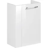Fackelmann Waschbeckenunterschrank SBC Weiß 44 cm