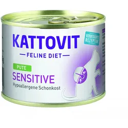 KATTOVIT Sensitive Truthahn 185g für Katzen mit Nahrungsmittelallergien