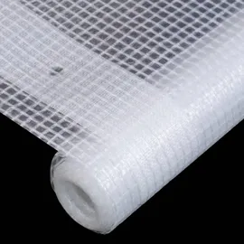 vidaXL Gitter-Abdeckplanen 400 x 400 cm Weiß