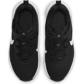Nike Revolution 6 Kinder Sneaker, Black/White-Dk Smoke Grey, 29.5