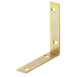 HundB Stuhlwinkel verzinkt 100x100x19mm 1.5mm stark Metallwinkel Montagewinkel Eckwinkel Winkelverbinder für Holz Möbel Regalbau Reparatur