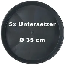 samenfritze 5X Untersetzer Ø 35 cm
