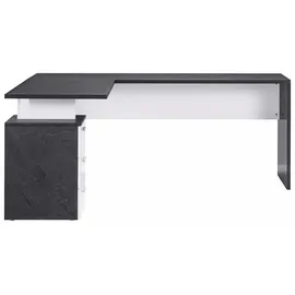 INOSIGN Eckschreibtisch »New Selina«, Schreibtisch, Schubkästen, mit oder ohne Monitoraufsatz, B 180/160 cm grau