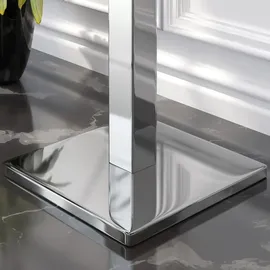 GGM Möbel Bistrotisch 80 x 80 x 75 cm Braun/Schwarz