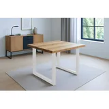 Trelevo® Esstisch Salvador braun 90 cm x 77 cm x 90 cm