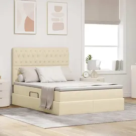 vidaXL Aufbewahrungsbett 140 x 200 cm Creme