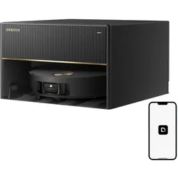 DREAME Saugroboter "Dreame X50 Master mit Wischfunktion, 20.000 Pa Saugkraft", schwarz, B:41,8cm H:24,9cm T:41,6cm, Saugroboter, Hindernisüberwindung, kompakte Basisstation