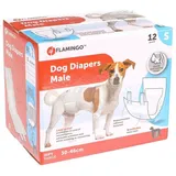 Flamingo Hundewindel Windeln Dipy für Rüden Größe: S Maße: 30-46 cm