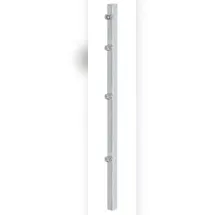 GAH Alberts Zaunpfosten 6 x 4 x 240 cm Silber/Metall