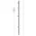 GAH Alberts Zaunpfosten 6 x 4 x 240 cm Silber/Metall