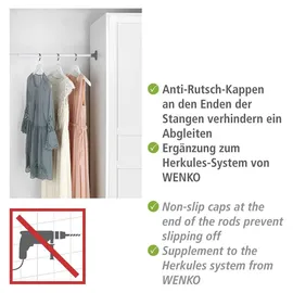 Wenko Teleskop-Klemmstange Herkules 47-80 cm