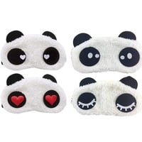 4 PCS Panda Schlafmaske,Plüsch Augenmaske ,Schlaf Augenmaske ,für Kinder, Mädchen, Frauen, Erwachsene.