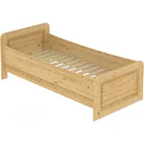 Erst-Holz, Bett, Seniorenbett extra hoch 120x200 Einzelbett Holzbett Gästebett Massivholz Kiefer Bett 60.42-12 oR (120 x 200 cm)