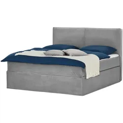 Boxi Boxspringbett 160 x 200 cm  Boxi ¦ grau ¦ Maße (cm): B: 160 H: 125