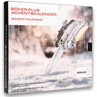 BÖKER PLUS Messer Adventskalender 2024 Aphex Mini - Weihnachts-Kalender für Frauen & Männer - Adventsgeschenk für Erwachsene - Klappmesser zum selber machen - DIY Buttonlock Taschen-Messer Bausatz