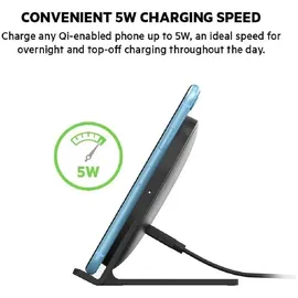 Belkin 5W Qi Wireless Charger Stand, schwarz - Schwarz