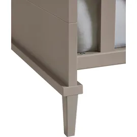 yuny by paidi Babybett YUNY BY PAIDI "BROTHER STU in Taupe", grau (taupe), B:77,2cm H:81,9cm L:146,2cm, Massivholz, Spanplatte, Babybetten, Babybett, Gitterbett höhenverstellbar, Kinderbett