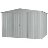 Globel Metallgerätehaus 10x8 2,95 x 2,37 m silber metallic