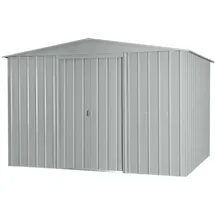 Globel Metallgerätehaus 10x8 2,95 x 2,37 m silber metallic
