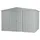 Globel Metallgerätehaus 10x8 2,95 x 2,37 m silber metallic