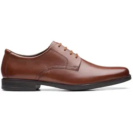 CLARKS Howard Walk Schuhe Dark Tan Lea 45