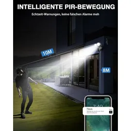 ieGeek Allwetter Solar-Außenkamera Weiß