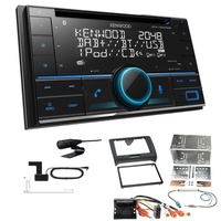 Kenwood 2-DIN Receiver Autoradio Bluetooth DAB+ für Audi TT schwarz