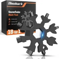 18-in-1 Schneeflocken Multitool Männer Geschenk für Papa Schwarz