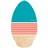 Moana Slide 35 ́ ́ Bodyboard 88,9 cm türkis