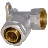 SANITOP-WINGENROTH Wiroflex Wandscheibe 20 x 1/2 IG Komplettlösung incl. Adapter, Schraubsystem