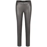 Raffaello Rossi Hose in Leder-Optik Modell Resa Anthrazit, 44