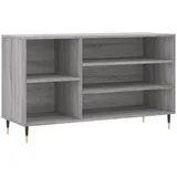 furnicato Schuhschrank 102 x 36 x 60 cm Grau Sonoma aus Holzwerkstoff und Metall (1-St) grau