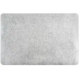 Excelsa Platinum Set mit 6 rechteckigen Tischsets, PVC-Kunststoff, 43 x 30 cm, Silber